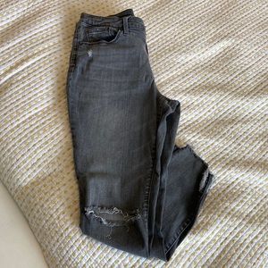 High rise skinny jeans